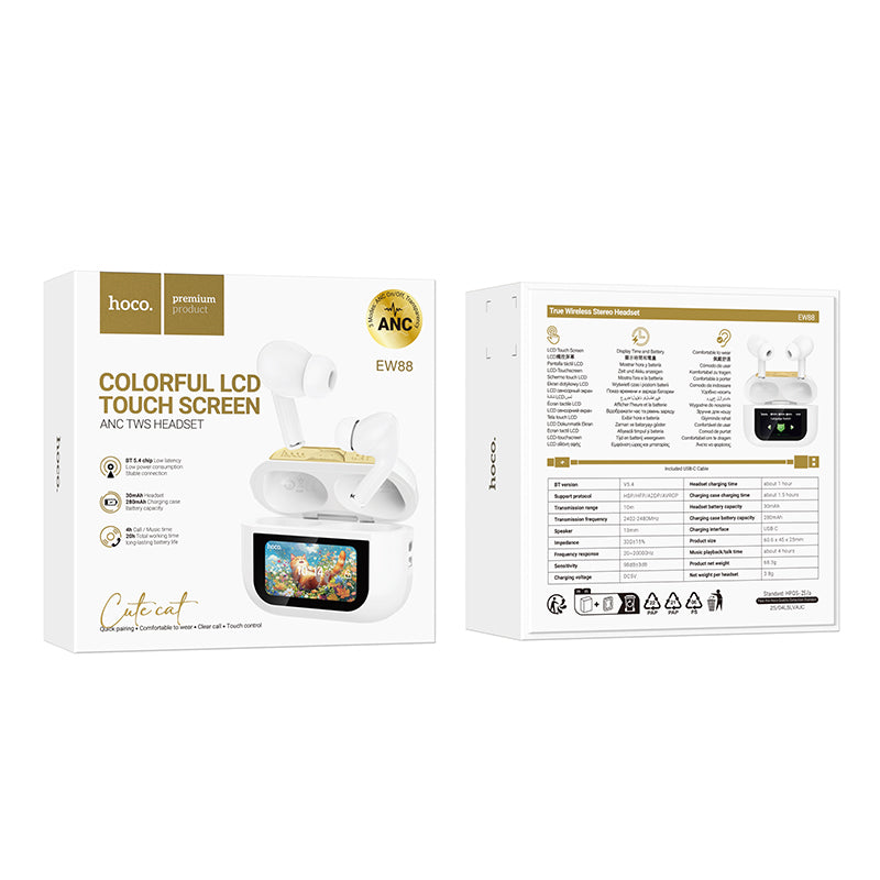 HD_SYNC:EW88 Rampino true wireless ANC touch screen BT headset