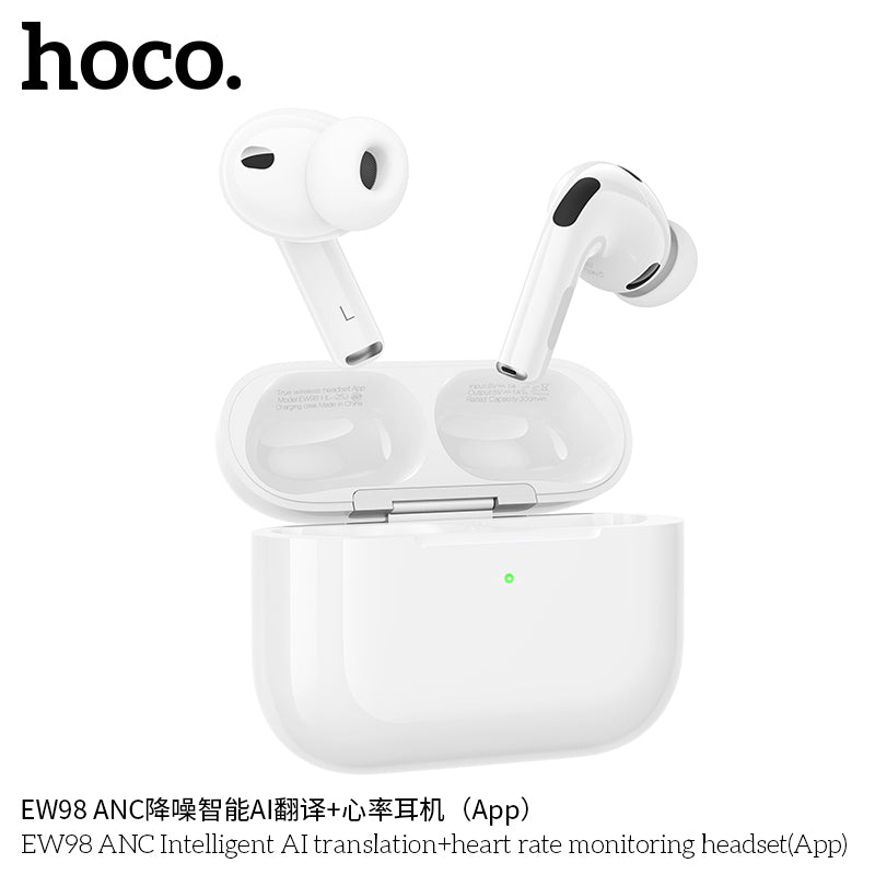 HD_SYNC:EW98 ANC Intelligent AI translation+heart rate monitoring headset(App)