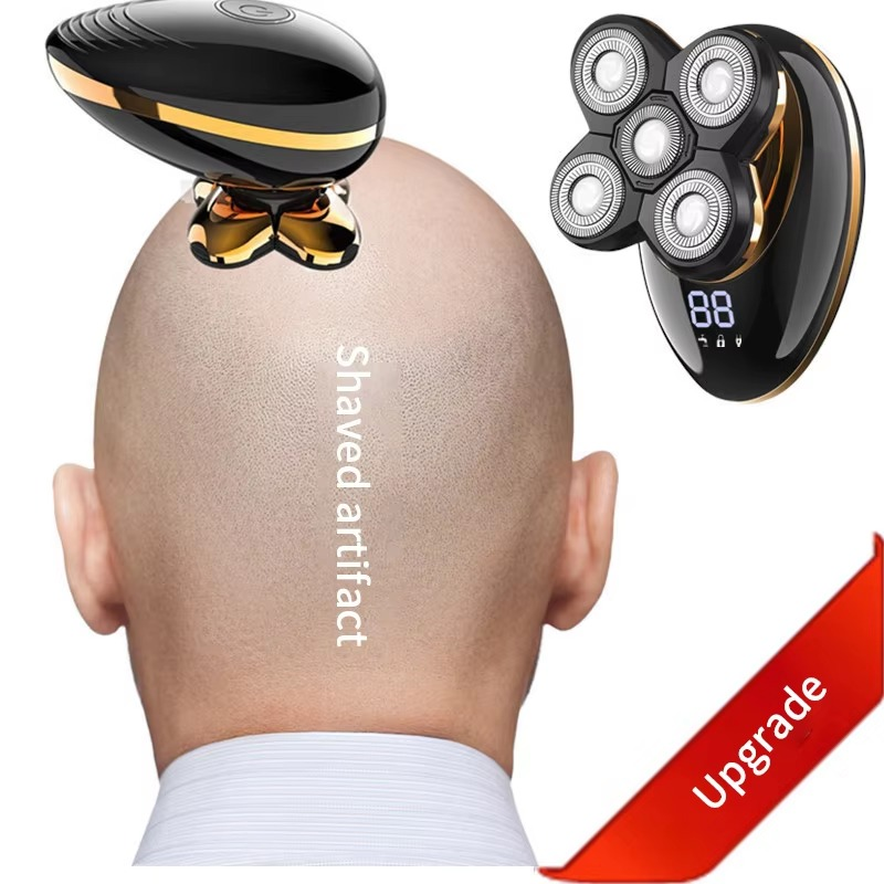 VGR V-316 Mens Head Shaver for Bald Men 5 in 1 LED Electric Cordless Razors Shaving USB Rechargeable Wet Dry Grooming Kit Nose Hair Trimmer