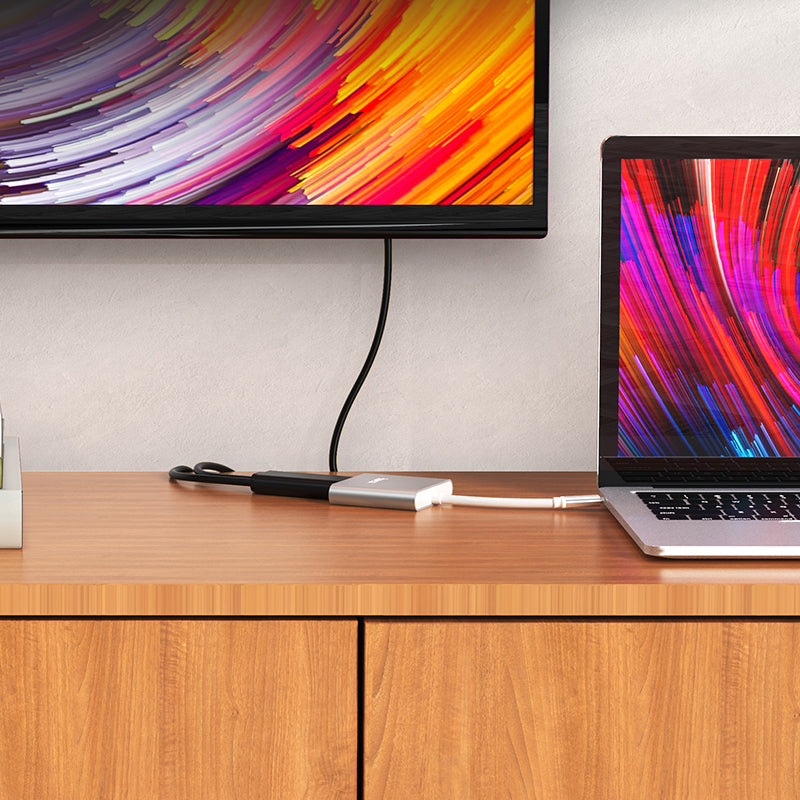 HD_SYNC:HB14 Easy use Type-C adapter(Type-C to USB3.0+HDTV+PD)