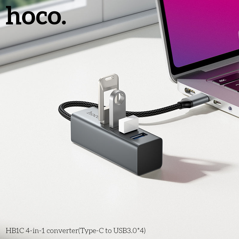 HD_SYNC:HB1C 4-in-1 converter(Type-C to USB3.0*4)