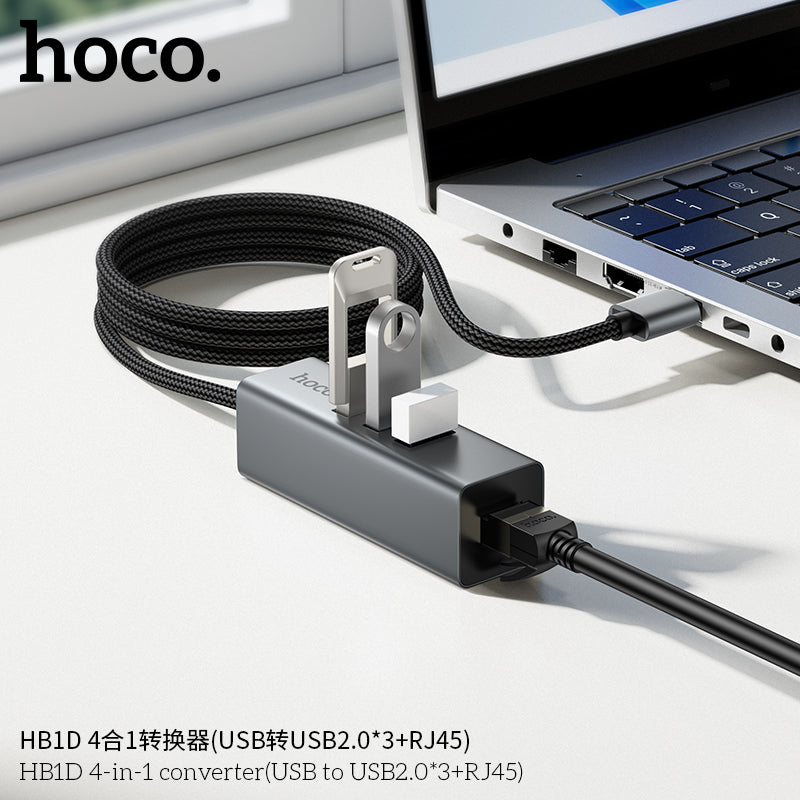 HD_SYNC:HB1D 4-in-1 converter(USB to USB2.0*3+RJ45)