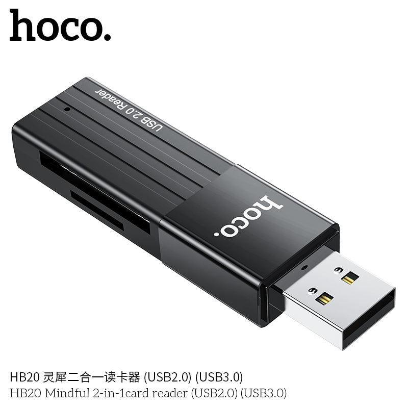 HD_SYNC:HB20 Mindful 2-in-1card reader(USB2.0)