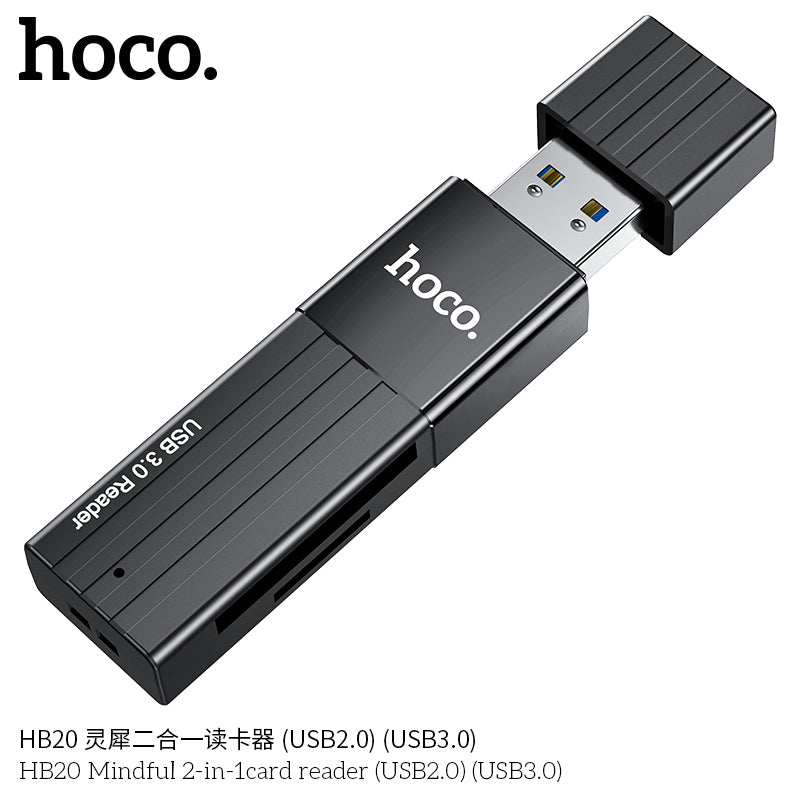 HD_SYNC:HB20 Mindful 2-in-1card reader(USB2.0)