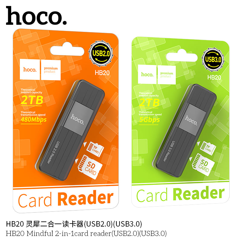 HD_SYNC:HB20 Mindful 2-in-1card reader(USB2.0)