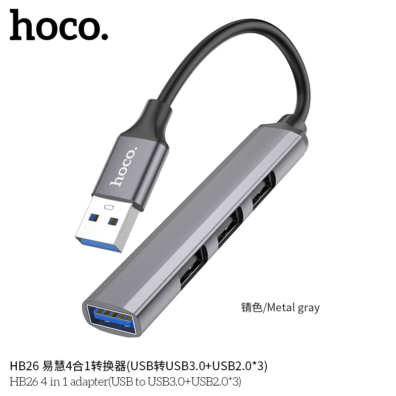 HD_SYNC:HB26 4 in 1 adapter(Type-C to USB3.0+USB2.0*3)