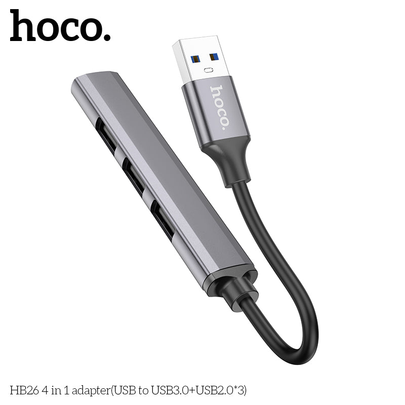 HD_SYNC:HB26 4 in 1 adapter(Type-C to USB3.0+USB2.0*3)