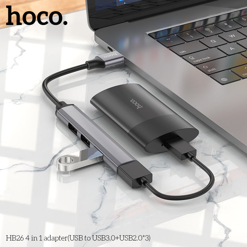 HD_SYNC:HB26 4 in 1 adapter(USB to USB3.0+USB2.0*3)