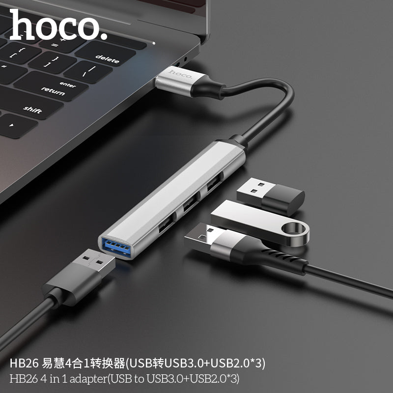 HD_SYNC:HB26 4 in 1 adapter(USB to USB3.0+USB2.0*3)