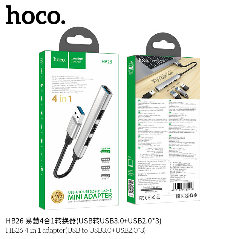 HD_SYNC:HB26 4 in 1 adapter(USB to USB3.0+USB2.0*3)
