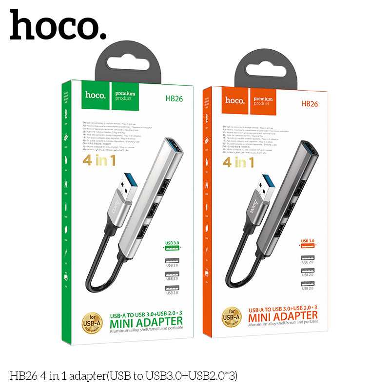 HD_SYNC:HB26 4 in 1 adapter(Type-C to USB3.0+USB2.0*3)