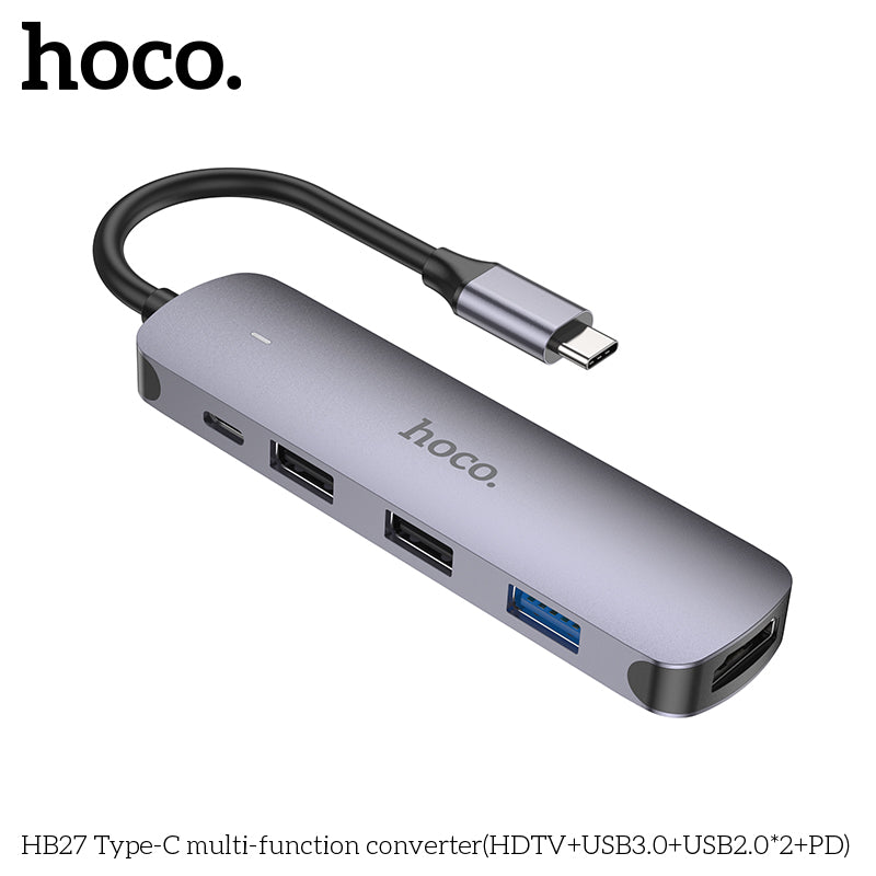 HD_SYNC:HB27 Type-C multi-function converter(HDTV+USB3.0+USB2.0*2+PD)