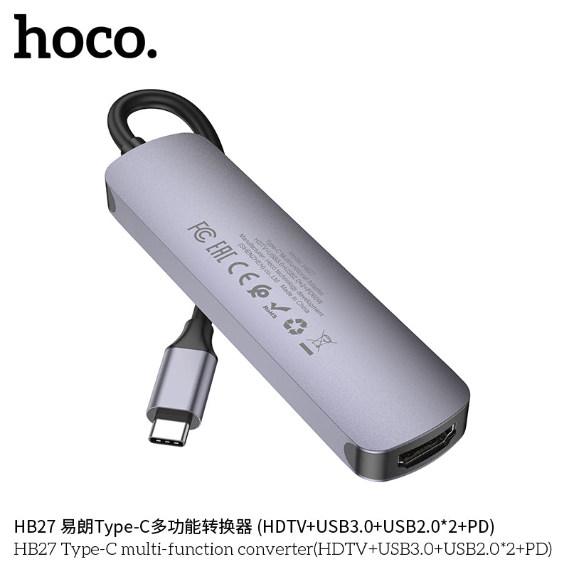 HD_SYNC:HB27 Type-C multi-function converter(HDTV+USB3.0+USB2.0*2+PD)