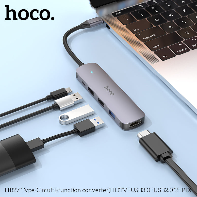HD_SYNC:HB27 Type-C multi-function converter(HDTV+USB3.0+USB2.0*2+PD)