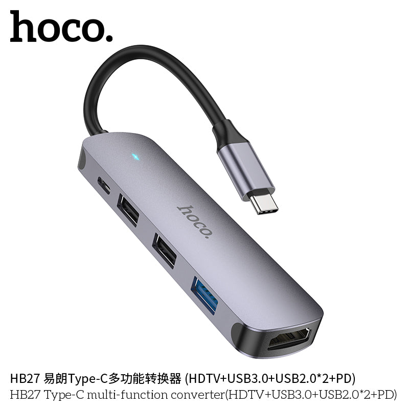 HD_SYNC:HB27 Type-C multi-function converter(HDTV+USB3.0+USB2.0*2+PD)