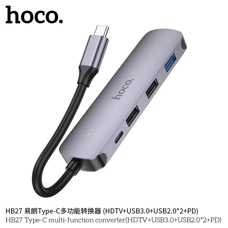 HD_SYNC:HB27 Type-C multi-function converter(HDTV+USB3.0+USB2.0*2+PD)
