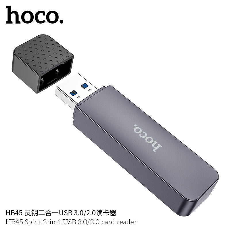 HD_SYNC:HB45 Spirit 2-in-1 USB/Type-C 2.0 card reader