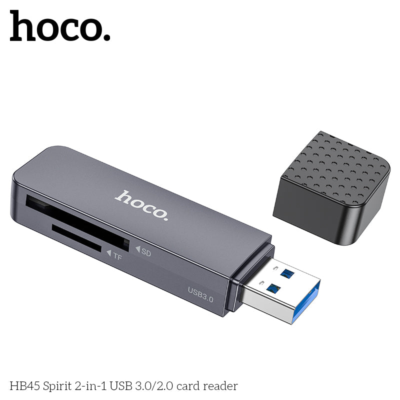 HD_SYNC:HB45 Spirit 2-in-1 USB/Type-C 2.0 card reader