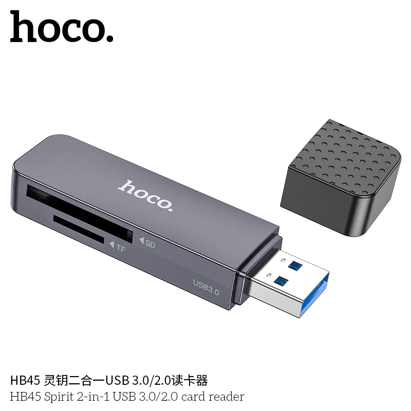 HD_SYNC:HB45 Spirit 2-in-1 USB/Type-C 2.0 card reader