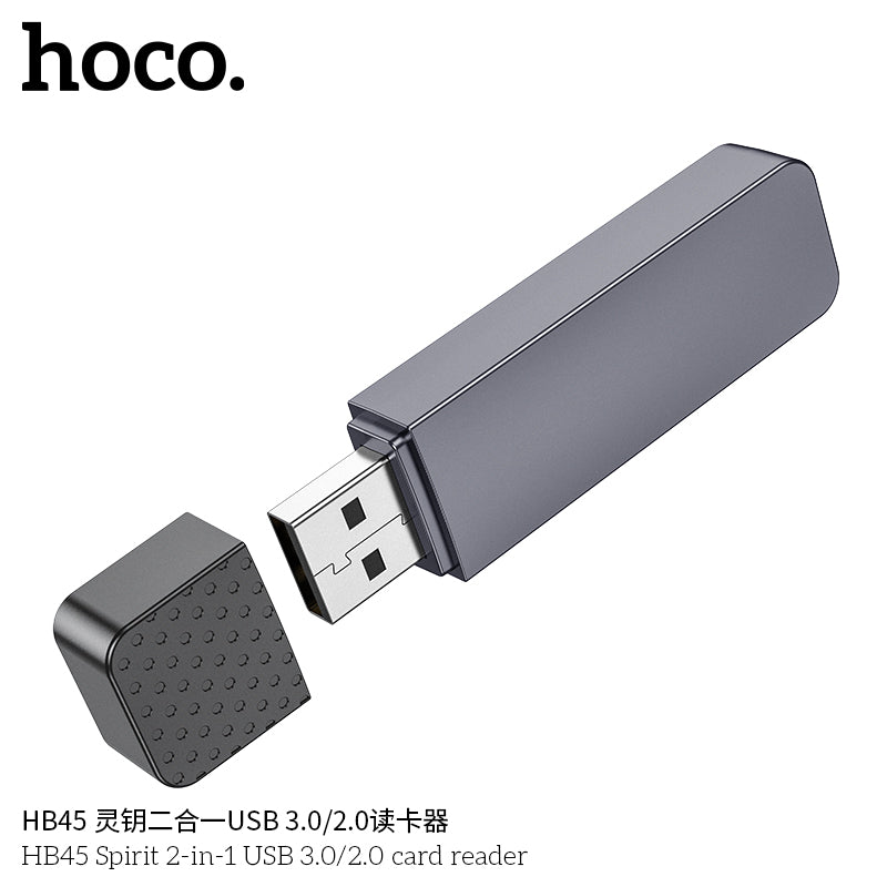 HD_SYNC:HB45 Spirit 2-in-1 USB/Type-C 3.0 card reader