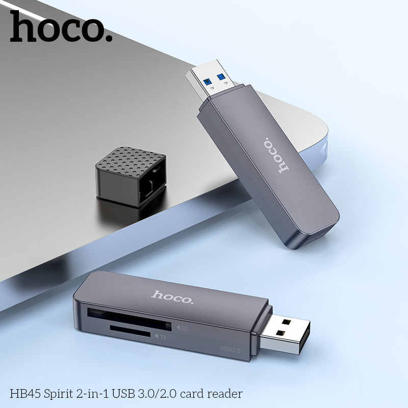 HD_SYNC:HB45 Spirit 2-in-1 USB/Type-C 2.0 card reader