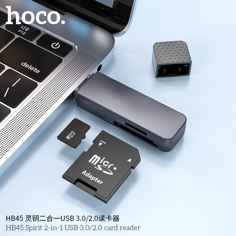 HD_SYNC:HB45 Spirit 2-in-1 USB 2.0 card reader