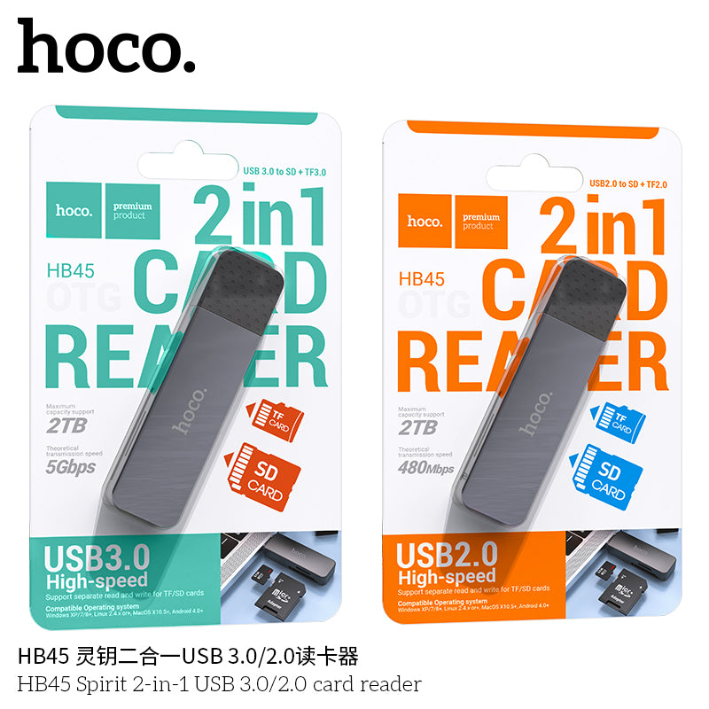 HD_SYNC:HB45 Spirit 2-in-1 USB 3.0 card reader