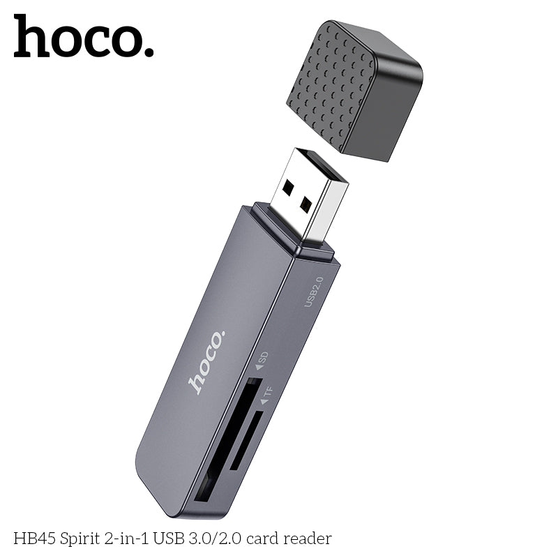 HD_SYNC:HB45 Spirit 2-in-1 USB/Type-C 3.0 card reader