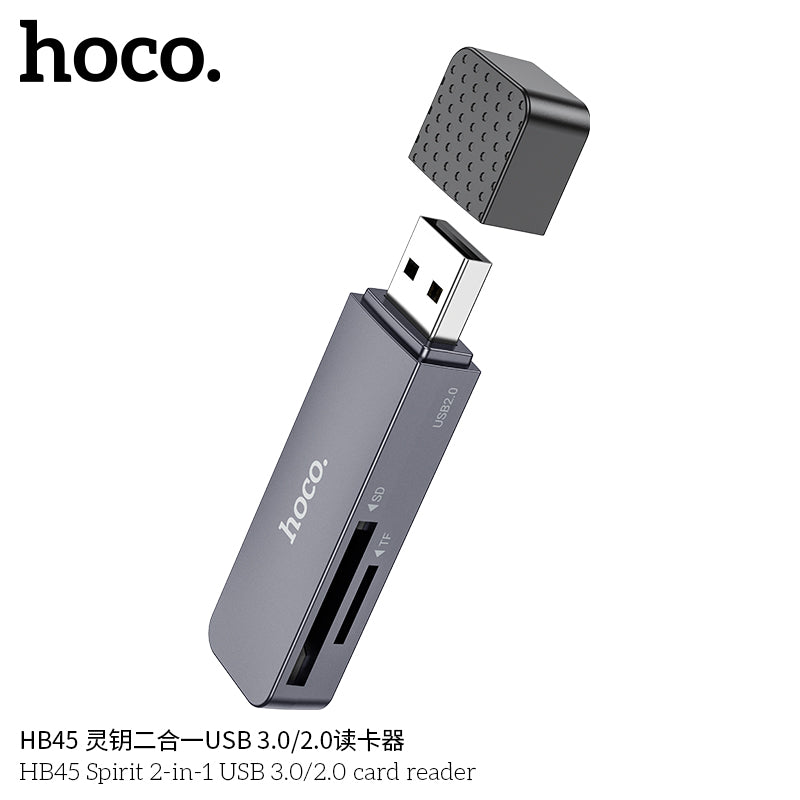 HD_SYNC:HB45 Spirit 2-in-1 USB/Type-C 3.0 card reader