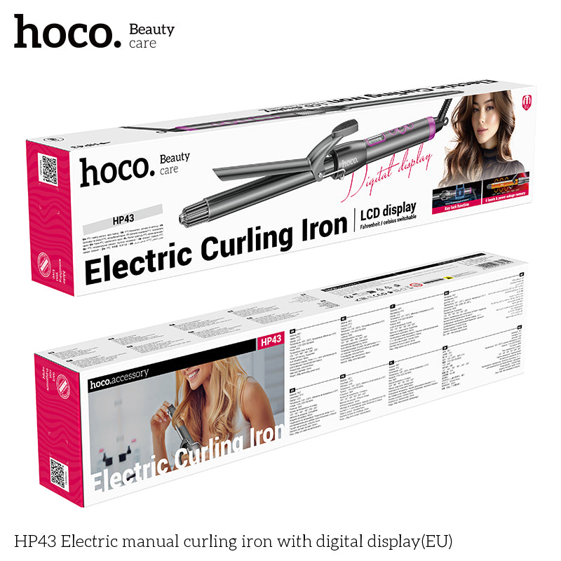 HD_SYNC:HP43 Electric manual curling iron with digital display(EU)