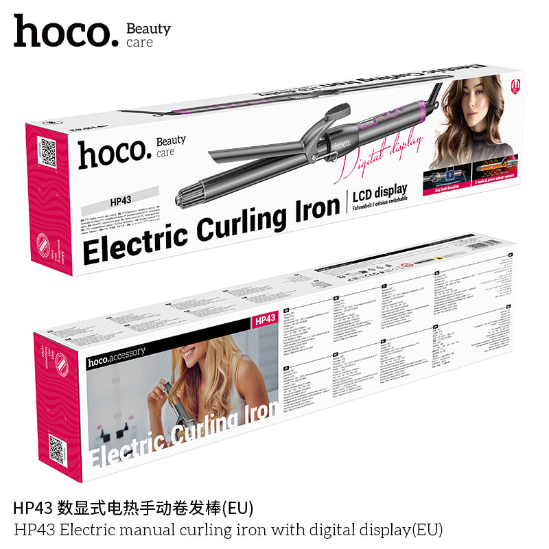 HD_SYNC:HP43 Electric manual curling iron with digital display(EU)