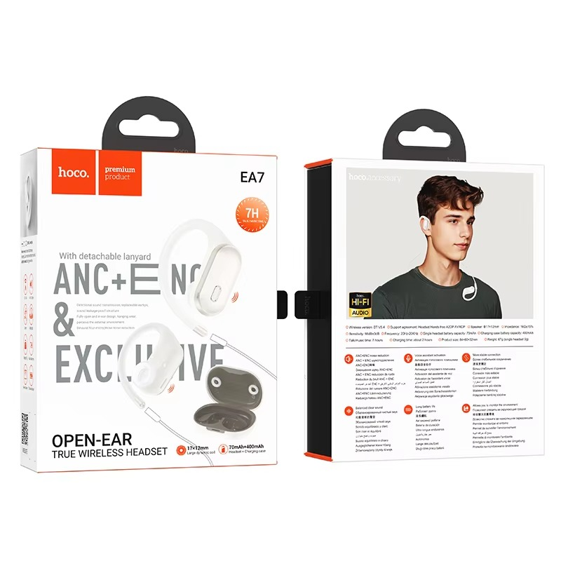 HOCO EA7 Suerte ANC+ENC Open True Wireless BT Headset