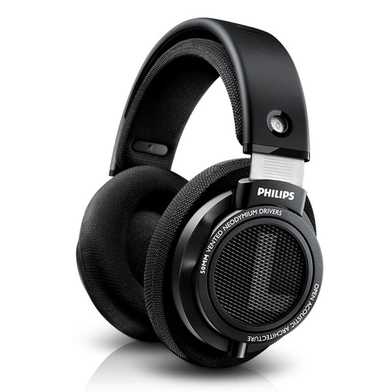 Philips Audio SHB9500//00 Hifi Precision Stereo Over-Ear Headphones, Black Wired | 50mm Drivers