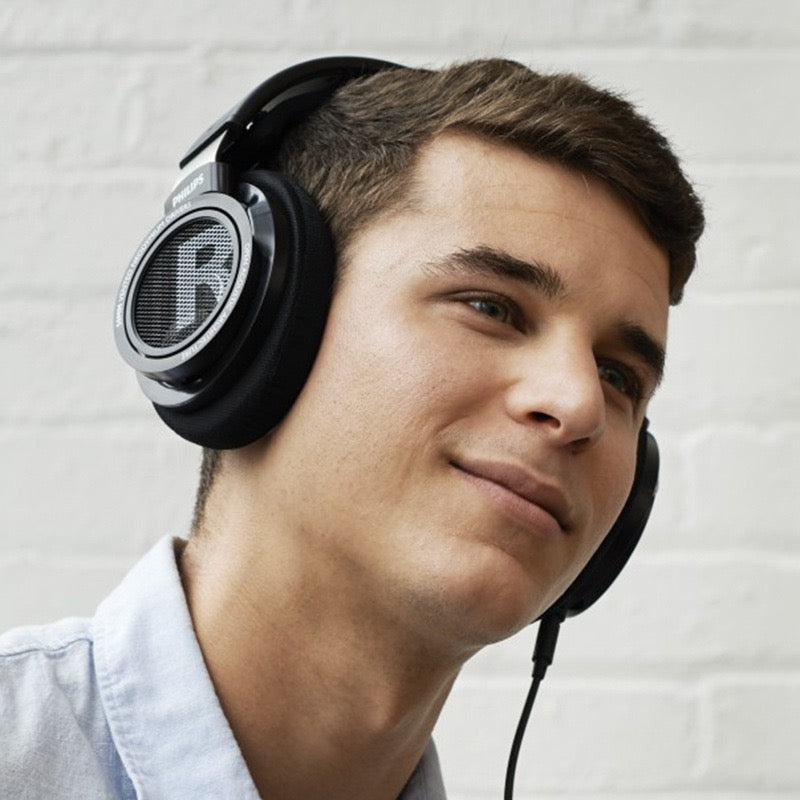 Philips Audio SHB9500//00 Hifi Precision Stereo Over-Ear Headphones, Black Wired | 50mm Drivers
