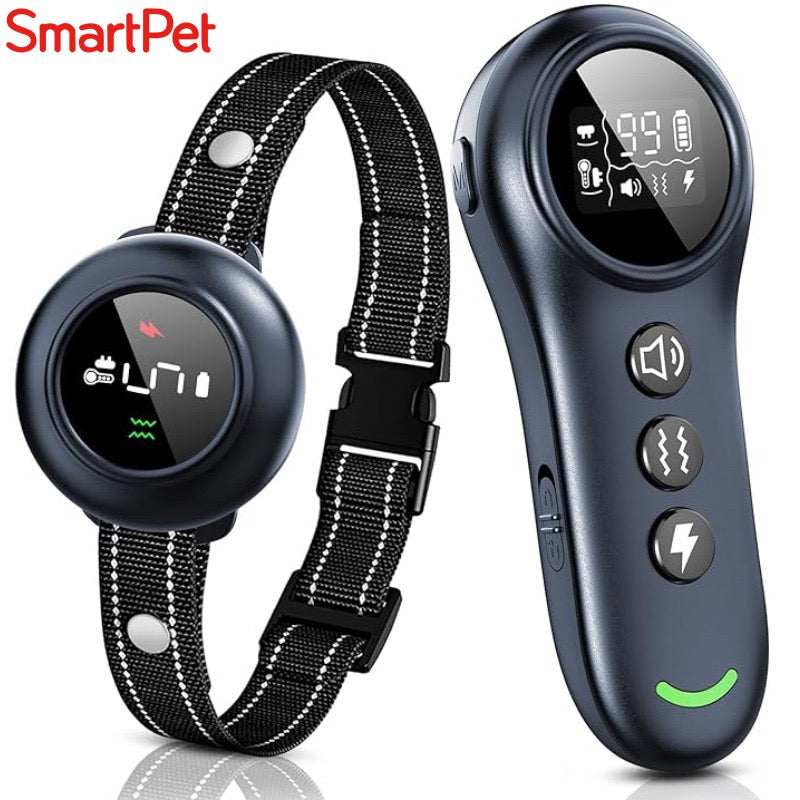 Smart Pet 3-in-1 Dog Training Device to Stop Barking, Rechargeable Long-Distance Remote Control Dog Training Device to Stop Barking
