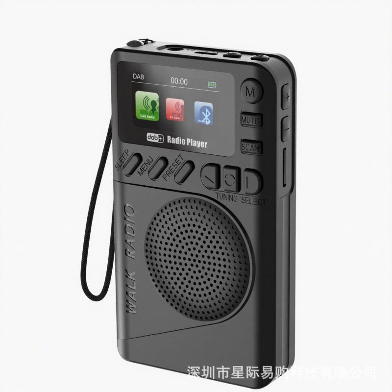 Portable Dab+Fm Digital Display Radio Supports Tf Card Mp3 Playback and Long-Lasting Battery Life Portable Radio