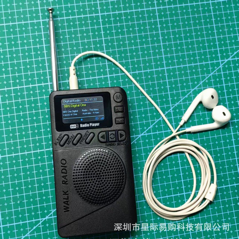 Portable Dab+Fm Digital Display Radio Supports Tf Card Mp3 Playback and Long-Lasting Battery Life Portable Radio