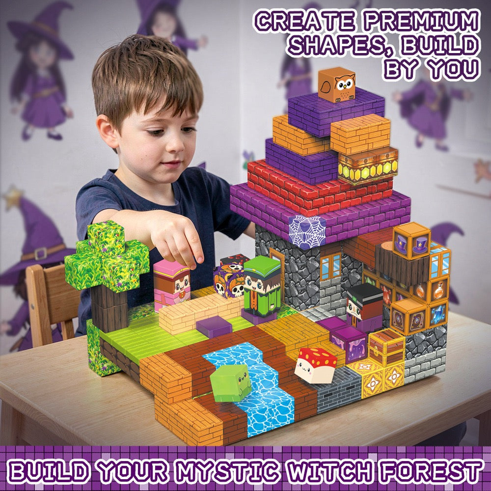 ZH-039 view 3 - 200 PCS STEM Educational Magnetic Building Blocks - Magic House