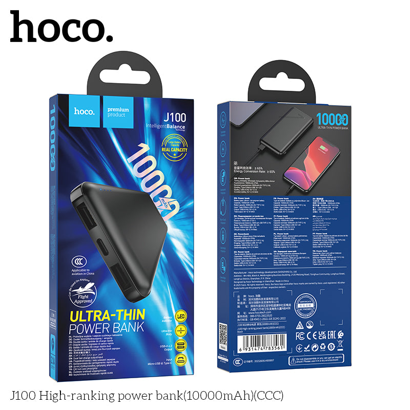 HD_SYNC:J100 High-ranking power bank(10000mAh)（CCC)