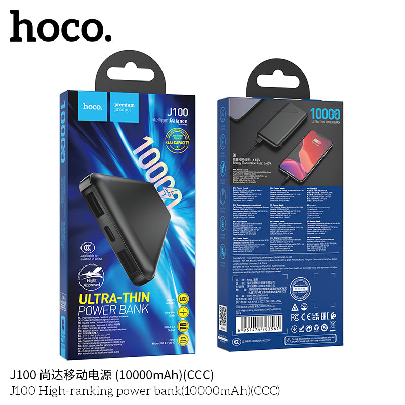 HD_SYNC:J100 High-ranking power bank(10000mAh)（CCC)