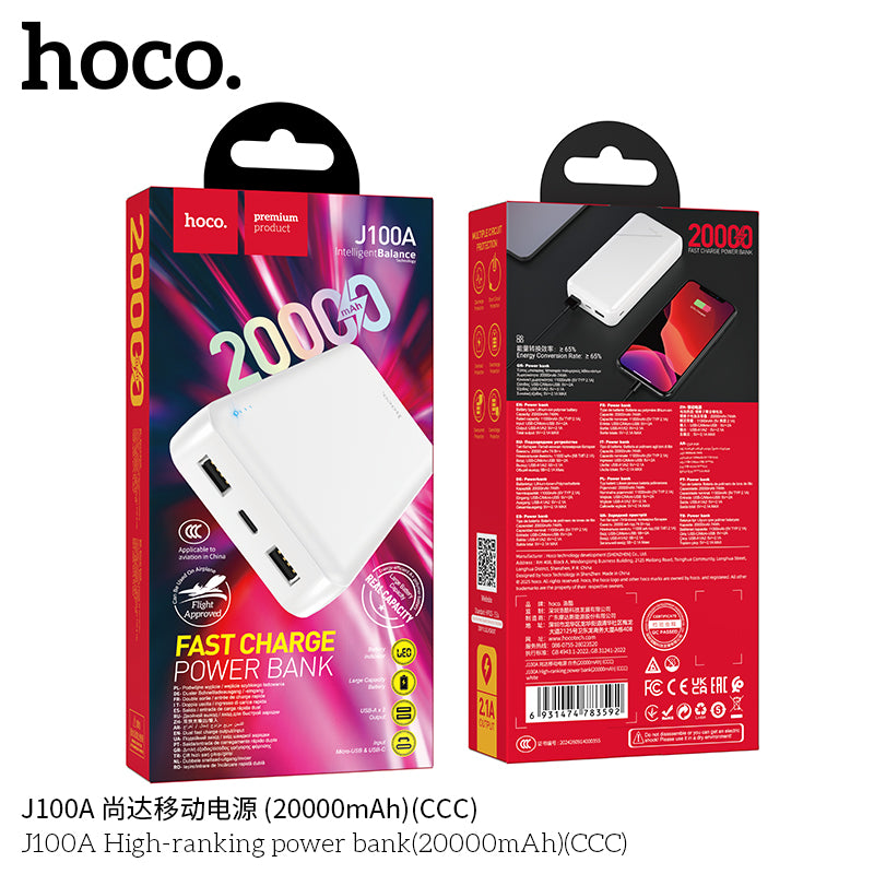 HD_SYNC:J100A High-ranking power bank(20000mAh)（CCC)