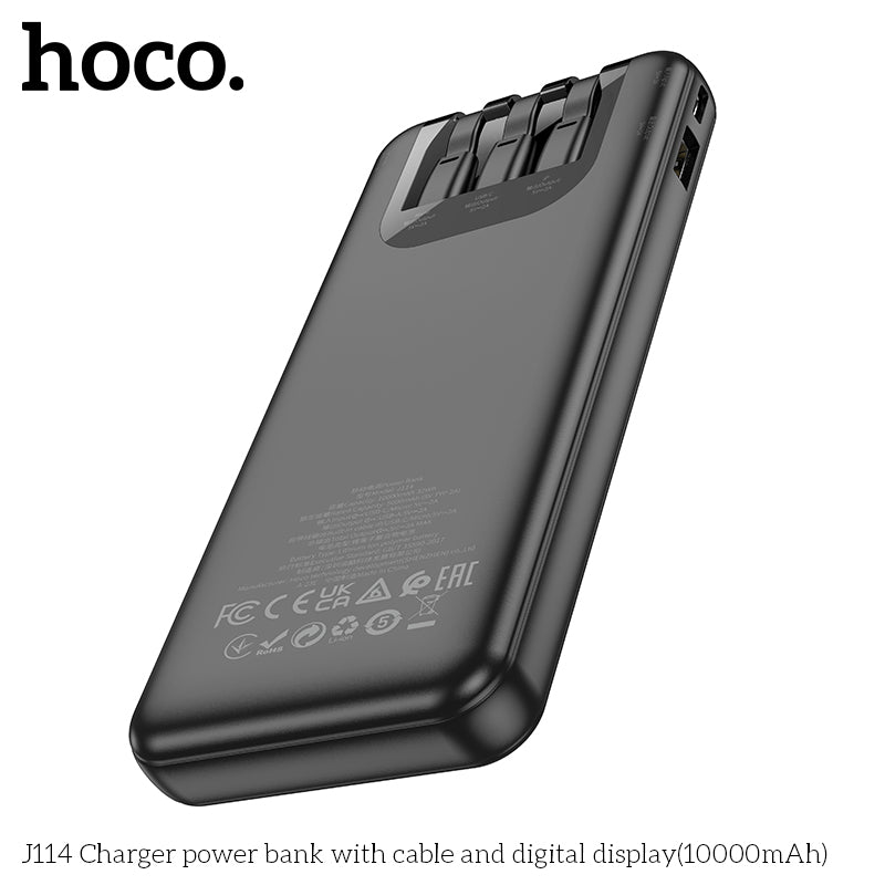 HD_SYNC:J114 Charger power bank with cable and digital display(10000mAh)