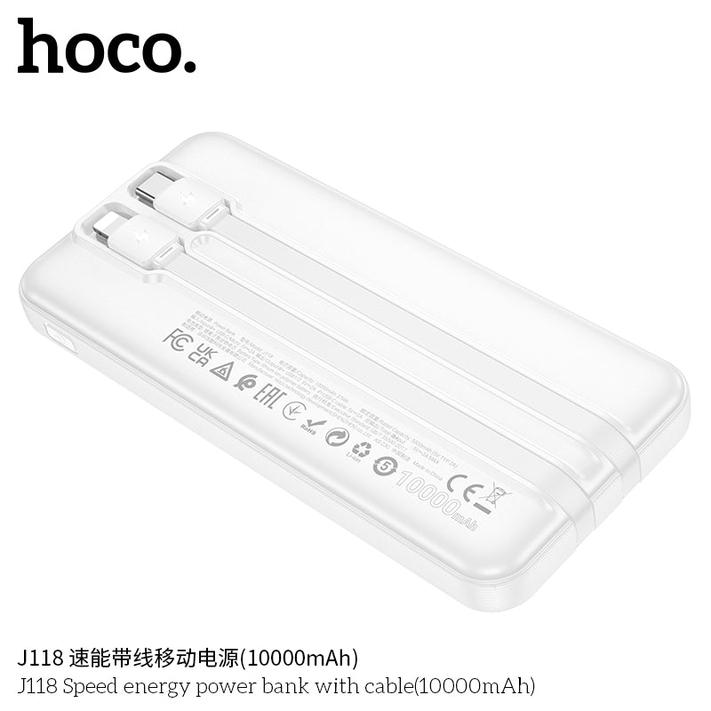 HD_SYNC:J118 Speed energy power bank with cable(10000mAh)