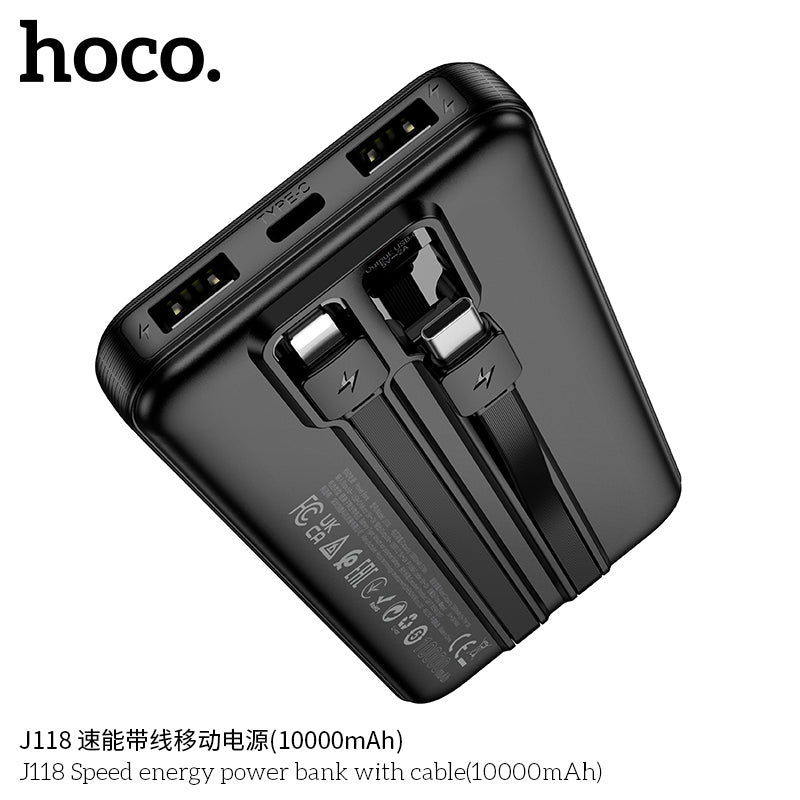 HD_SYNC:J118 Speed energy power bank with cable(10000mAh)