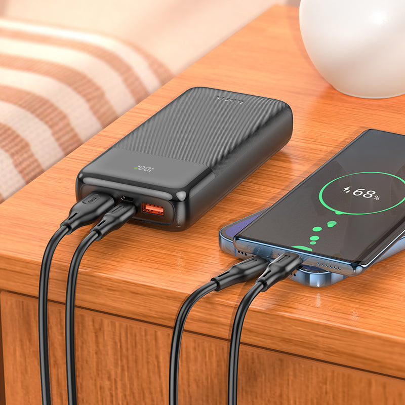 HD_SYNC:J121A Fast 22.5W+PD20W fully compatible power bank with digital display(20000mAh)