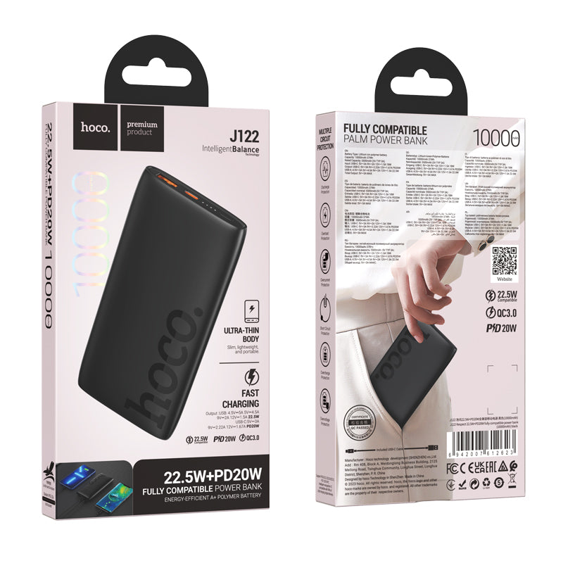 HD_SYNC:J122 Respect 22.5W+PD20W fully compatible power bank(10000mAh)