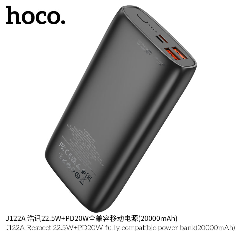 HD_SYNC:J122A Respect 22.5W+PD20W fully compatible power bank(20000mAh)