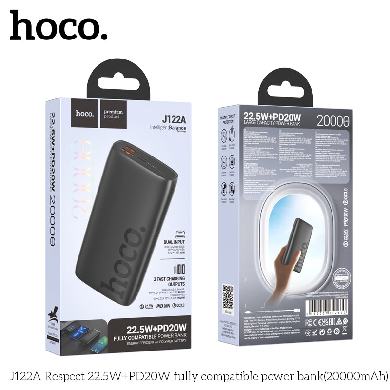 HD_SYNC:J122A Respect 22.5W+PD20W fully compatible power bank(20000mAh)