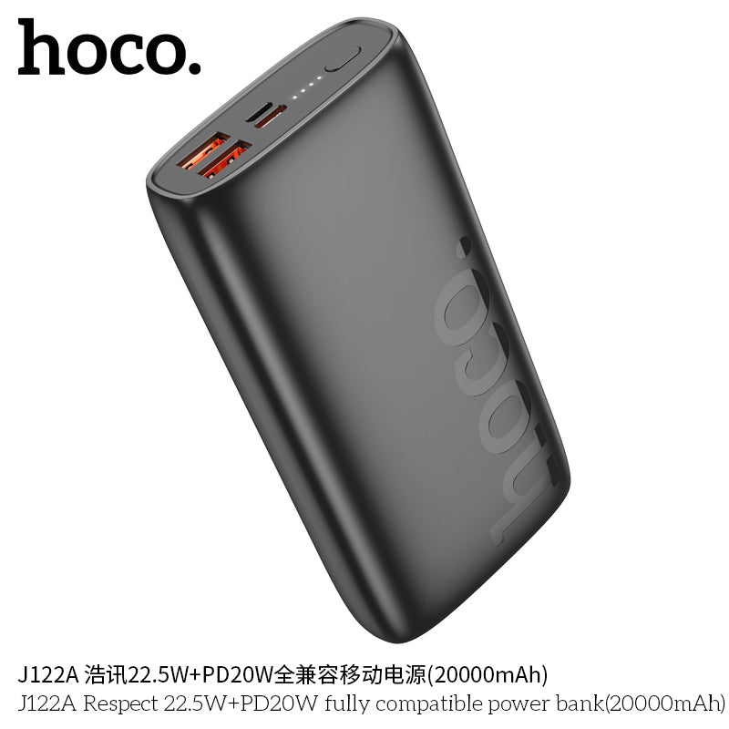 HD_SYNC:J122A Respect 22.5W+PD20W fully compatible power bank(20000mAh)