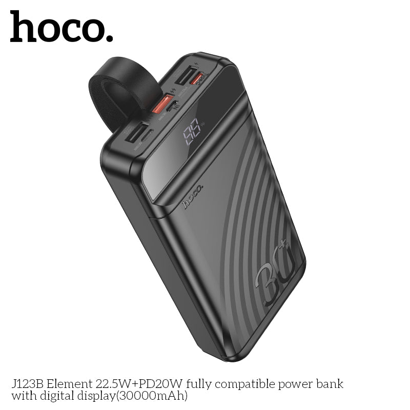 HD_SYNC:J123B Element 22.5W+PD20W fully compatible power bank with digital display(30000mAh)(UN)